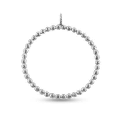 Billede af Vedhæng Circles 39,5 mm. i sølv (overflade sand)