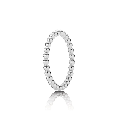 Billede af *Pandora ring sølv, kugletråd str. 48