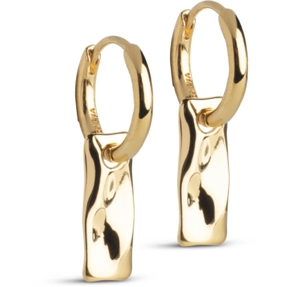 Billede af ENAMEL Copenhagen Tara øreringe forgyldt sølv