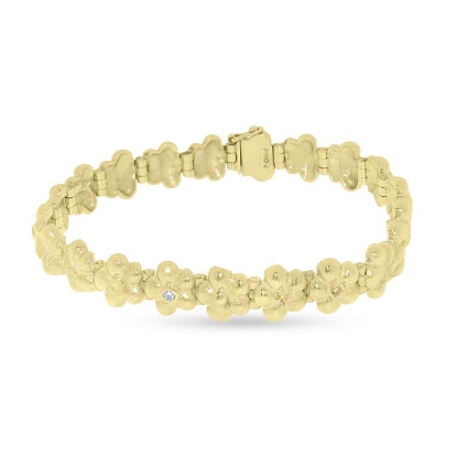 Billede af Armlænke hyldeblomst, 1 brill. 0,04 w/vs. 18,5 cm. 14 kt. 