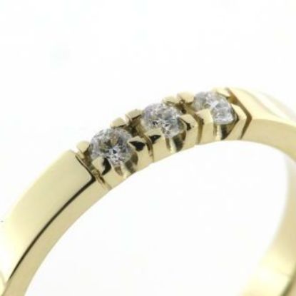 Billede af Sten isat ring i lav grabbe fatning (excl. sten)