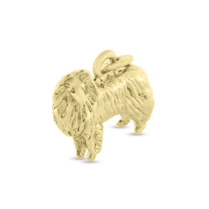 Billede af Vedhæng collie hund (lg. 19 mm.) i forgyldt sølv