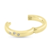 Billede af Gigtring, 3 brill. a 0,02 w/vs. (bredde 4,5 mm., tyk. 2,6 mm.) 14 kt.str. -59