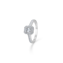 Billede af Mads Z "Elizabeth" ring 14 kt. hvidguld 0,33 ct. W.SI brillanter str. 52