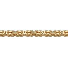 Billede af Kæde kongekæde 14kt bredde 4,00mm 45cm Billede af Kæde kongekæde 14kt bredde 4,00mm 45cm