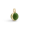 Billede af Julie Sandlau Prime Moss Green vedhæng forgyldt sølv m. krystal