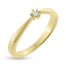 Billede af Ring brillant 0,03 w/vs 14 kt. 585 Billede af Ring brillant 0,03 w/vs 14 kt. 585