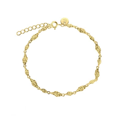 Billede af Aqua Dulce Mila armbånd forgyldt sølv (17 + 3 cm)