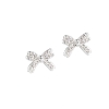 Billede af Aqua Dulce Darling Bow Earstud øreringe sølv m. cz