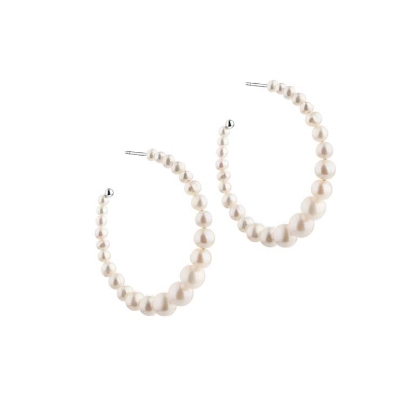 Billede af Aqua Dulce Pretty Nina Giant øreringe sølv m. fvp