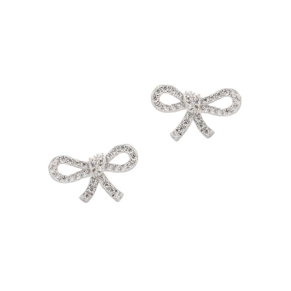 Billede af Aqua Dulce Bow Tie øreringe sølv