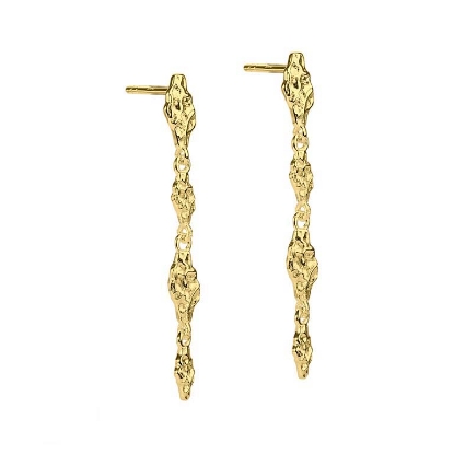 Billede af Aqua Dulce Mila Long øreringe forgyldt sølv