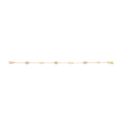 Billede af *Spirit Icons Mini armbånd 14 karat guld med 0,1881 ct. w/vs 