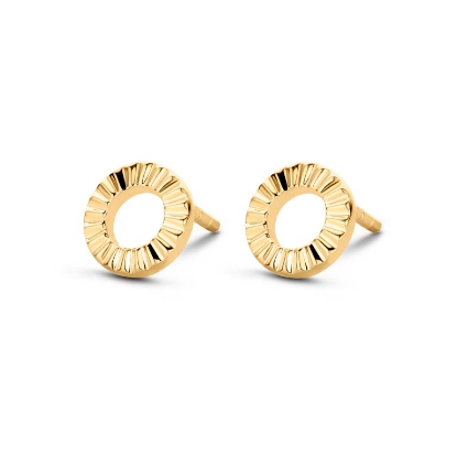 Billede af Spirit Icons "Peak" ørestikkere forgyldt sølv