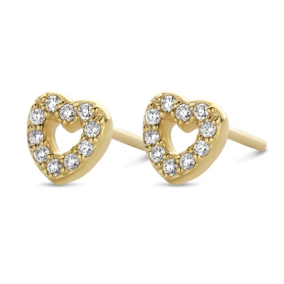 Billede af Spirit Icons Devotion ørestikker i 14 kt. m. brillanter