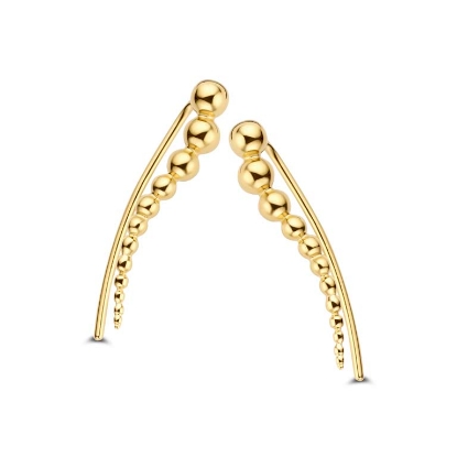 Billede af Spirit Icons ørestik Bomber øreringe sølvforgyldt 