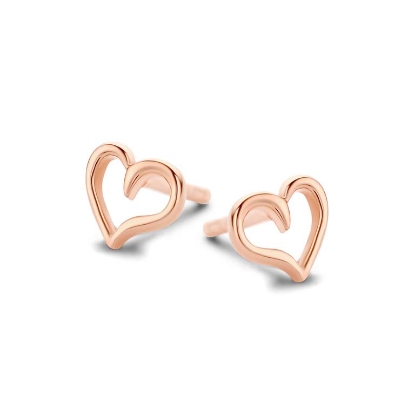 Billede af Spirit Icons Youth ørestik rosaforgyldt sølv