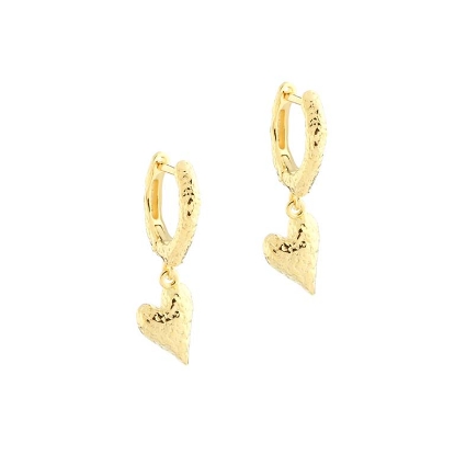 Billede af Aqua Dulce Love Me øreringe forgyldt sølv