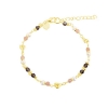 Billede af Aqua Dulce Love Me armbånd forgyldt sølv m. fvp + cz (17 + 3 cm)