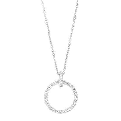 Billede af Spirit Icons halskæde m. vedhæng 'Trend' sølv m. zirkonia