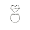 Billede af *STINE A Funky Heart ring sølv (str. 56)