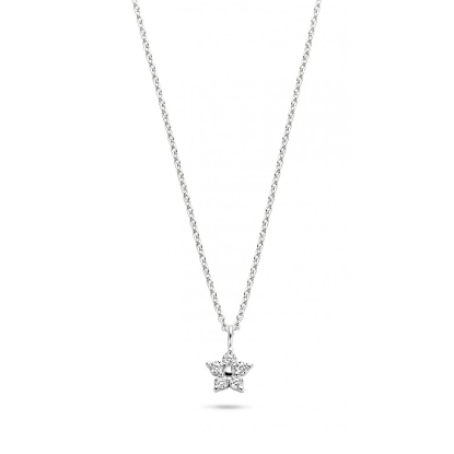 Billede af Spirit Icons halskæde sølv Noble med zirkonia (45 cm)