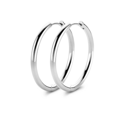 Billede af Spirit Icons Balance (M) hoops sølv 21mm