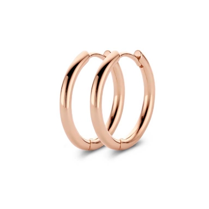 Billede af Spirit Icons Balance (S) hoops rosaforgyldt sølv 14mm