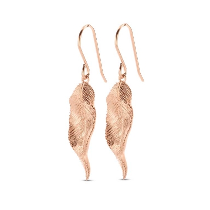 Billede af Spirit Icons Fall ørehængere rosaforgyldt sølv 