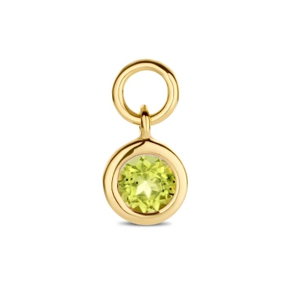 Billede af Spirit Icons Peridot Drop vedhæng til hoops 14 karat guld med peridot (1 stk)