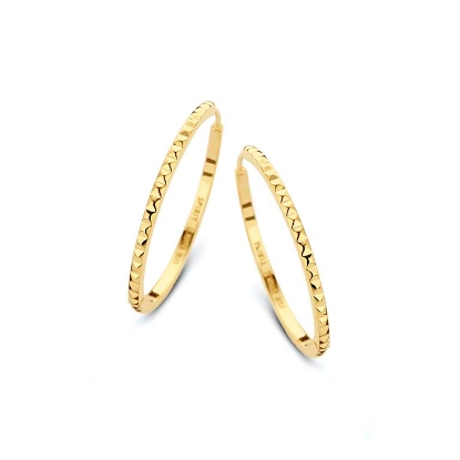 Billede af *Spirit Icons Peak creoler (M) forgyldt sølv