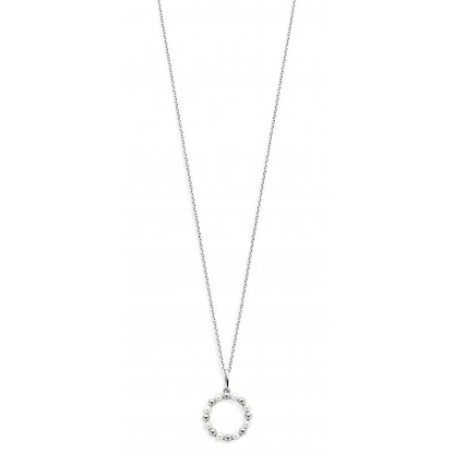 Billede af Spirit Icons Gem halskæde sølv vedhæng af perler og kugler (45 cm)