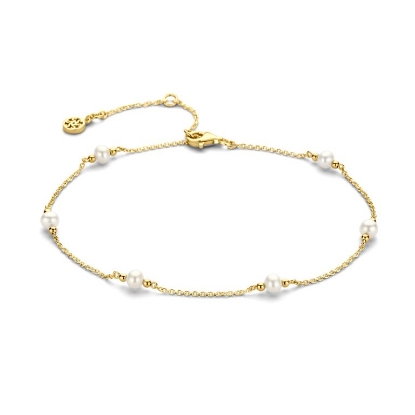 Billede af Spirit Icons Athena ankelkæde forgyldt sølv m. fvp. (23-27cm)