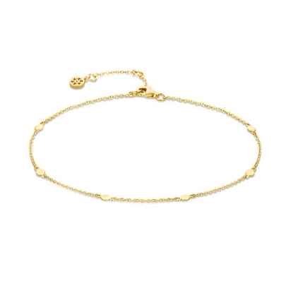 Billede af Spirit Icons Obsession ankelkæde forgyldt sølv (23-27cm)