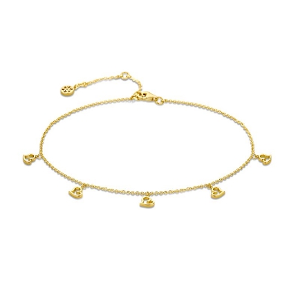 Billede af Spirit Icons Youth ankelkæde forgyldt sølv (23-27cm)