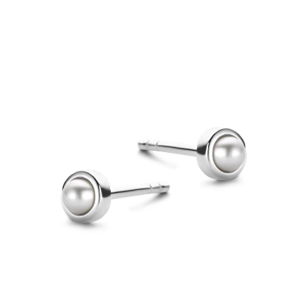 Billede af Spirit Icons Pearl ørestikker sølv m. ferskvandsperle