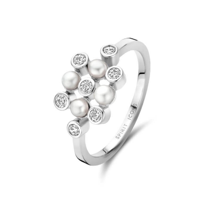 Billede af Spirit Icons Alison ring sølv m. fvp + cz (str. 48-64)