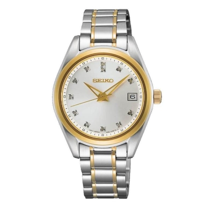 Billede af Seiko Classic dameur stål gulddoublé 32mm 10bar
