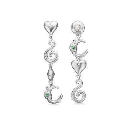 Billede af *Studio Z "Cascade" øreringe sølv m. cz + fvp