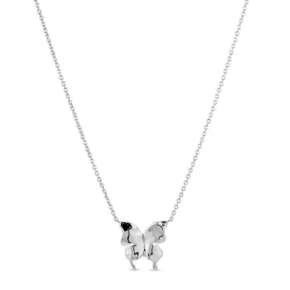 Billede af Jane Kønig Butterfly Necklace halskæde sølv (38-42cm)