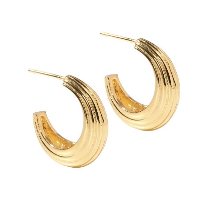 Billede af Aqua Dulce Sue Big øreringe forgyldt sølv