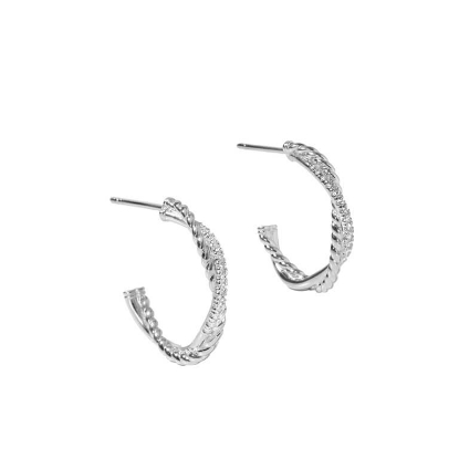 Billede af Aqua Dulce Twisted Darling Big øreringe sølv