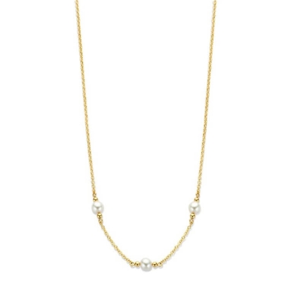 Billede af Spirit Icons Athena Petit halskæde forgyldt sølv m. fvp (38-40 cm)