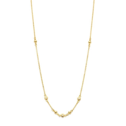 Billede af Spirit Icons Soul halskæde forgyldt sølv m. cz (42-45 cm)