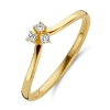 Billede af Spirit Icons Juliet Small ring 14 karat guld m. 0,09 ct. w/vs (str. 57)