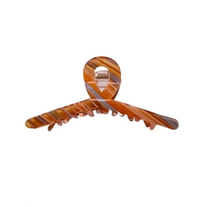 Billede af Aqua Dulce Hårspænde - Rose/Brown/Blue Stripes