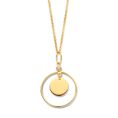 Billede af Spirit Icons Alicia halskæde forgyldt sølv (42-45 cm)