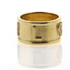 Billede af Ring 4 bogstaver og paveret hjerte, 9 brill. a 0,015 w/vs. 14 kt.
