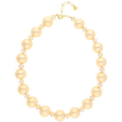 Billede af Nuni Copenhagen Anastasia halskæde forgyldt sølv m. perler (39+5 cm)