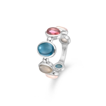 Billede af Mads Z "Florentina" ring sølv m. ægte sten (str. 50-60)